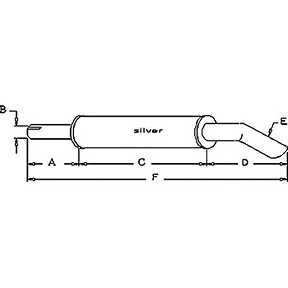 505404M91 Tractor Muffler Fits Massey Ferguson 150