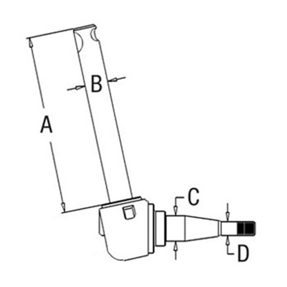 Spindle - Right Hand/Left Hand Fits Massey Ferguson 135 235 508546M92