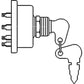Ignition Switch w/Keys 72089440 72093881 Fits Allis Chalmers A-C 5040 5045 5050