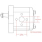 Hydraulic Pump Fits Allis Chalmers Replaces 1909916