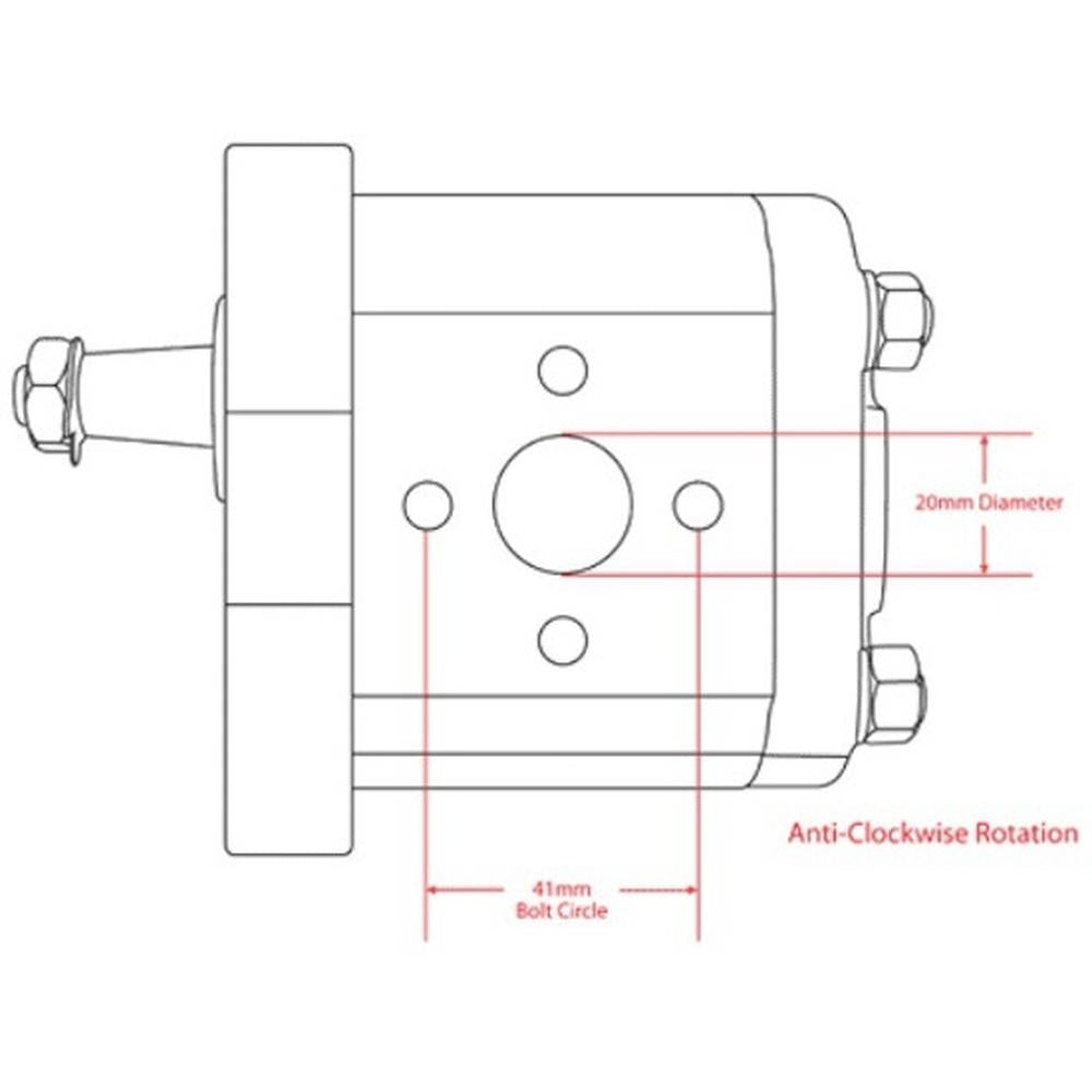 S.62215 Single Hydraulic Pump Fits White Oliver