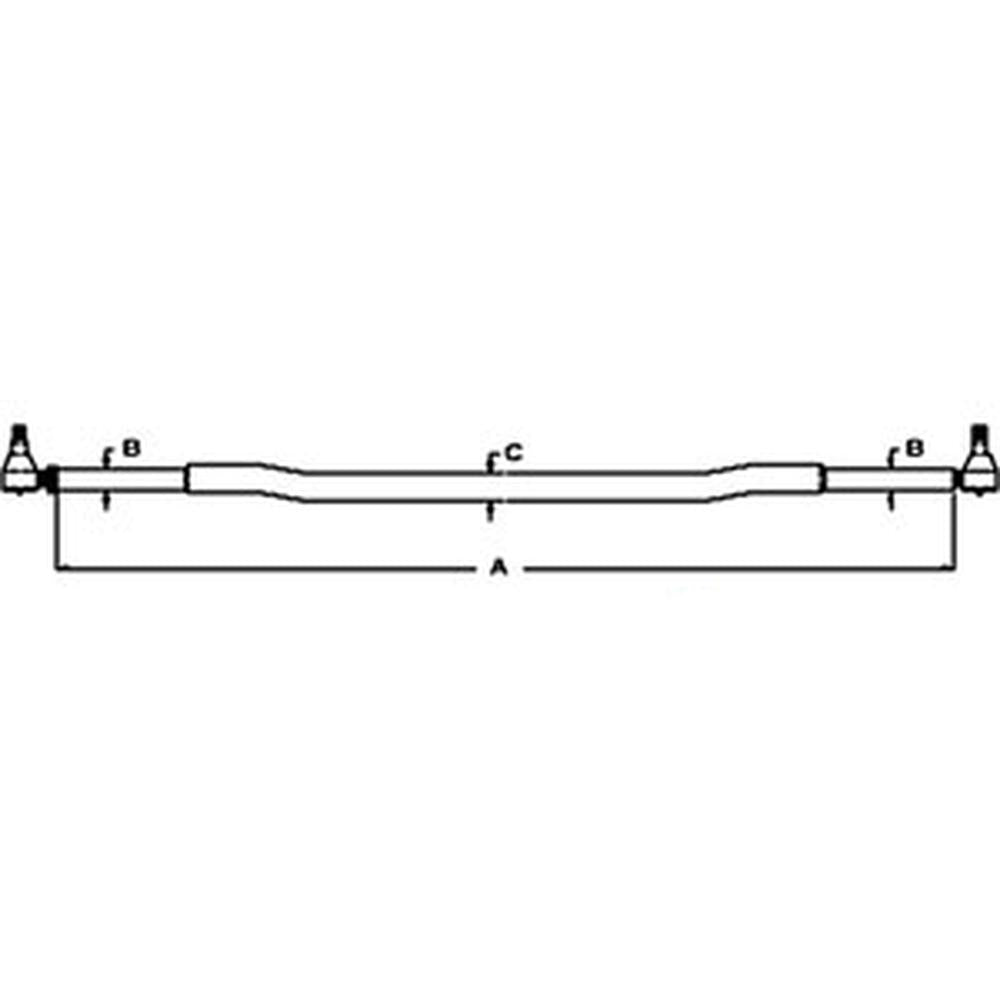 5168933 Tie Rod Assembly Fits Ford New Holland 5640 6635 6640 7635 7740 784