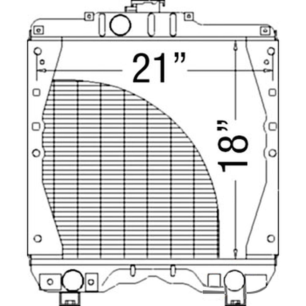 Radiator Fits Case/International Harvester Replaces 5169271