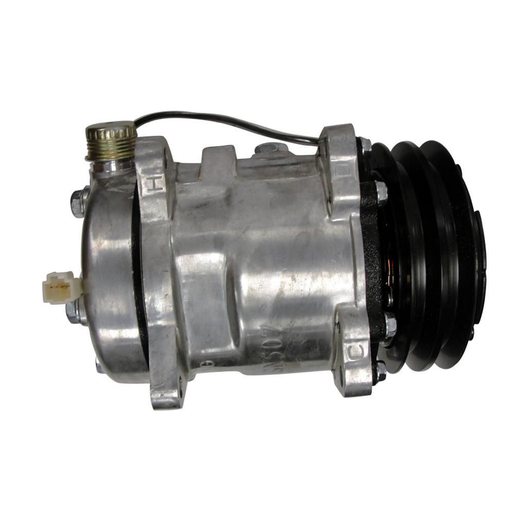 Air Conditioning Compressor - Sanden Style w/Clutch Fits New Holland