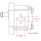 Single Hydraulic Pump Fits Allis Chalmers 5045, 5050 1901319, 5120462,