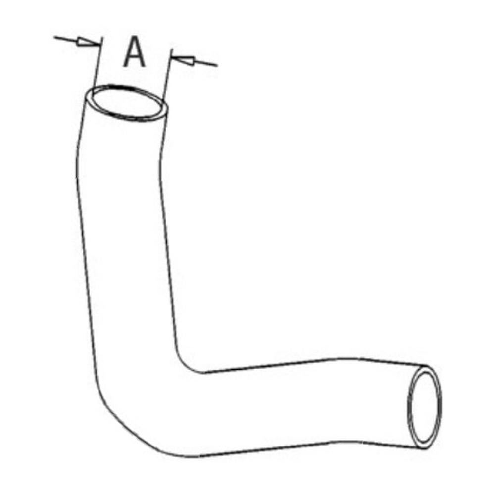 Lower Radiator Hose Fits 135 with Perkins Gas or Diesel Engine 519437M2