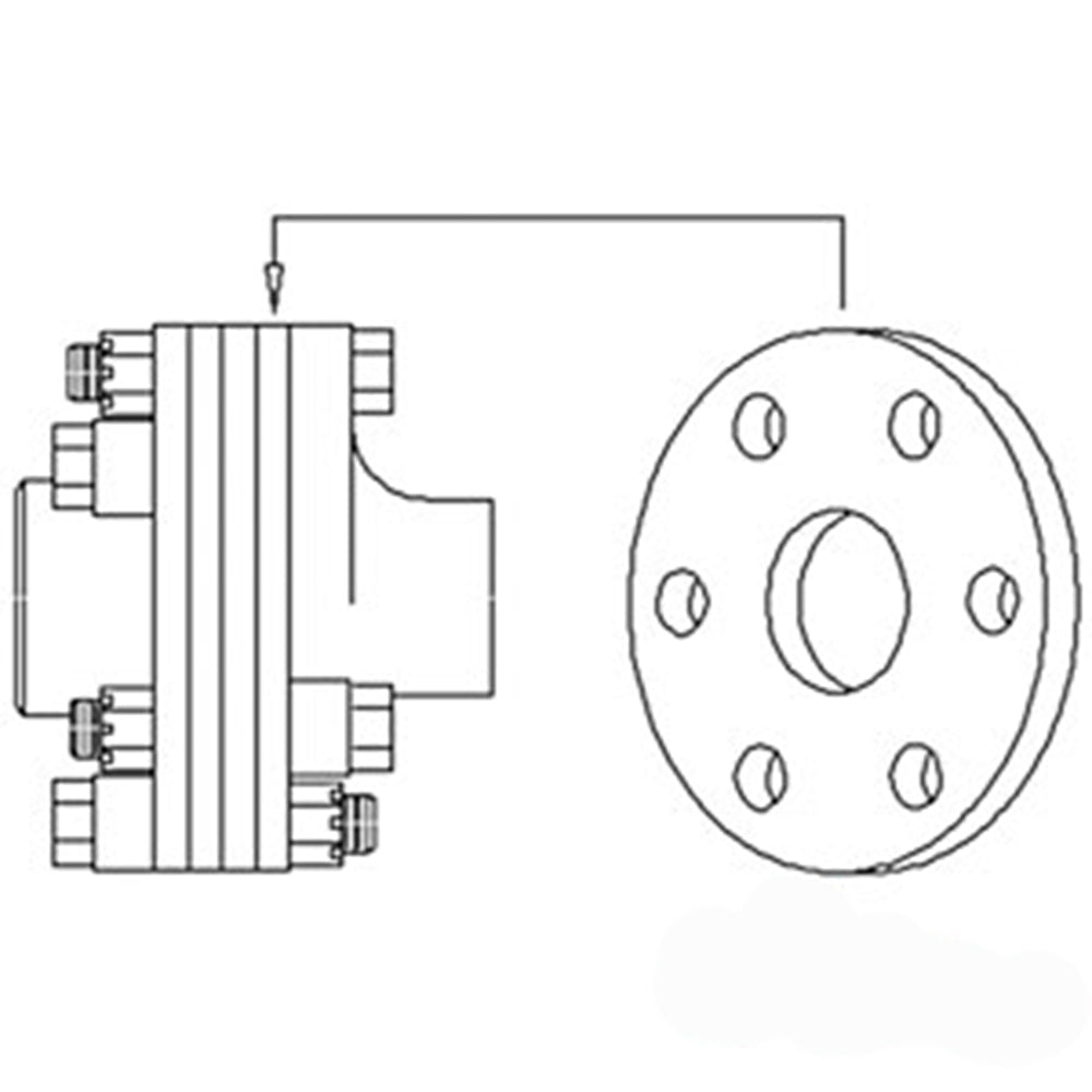 4 of Flexible Disc Coupling 6" OD w/ 5/8" Holes 3/8" Thick & 4-5/8" Across Holes