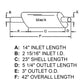 530880R4 New 5" x 11" Shell Muffler Fits Case-IH Tractor Models 706 756 826