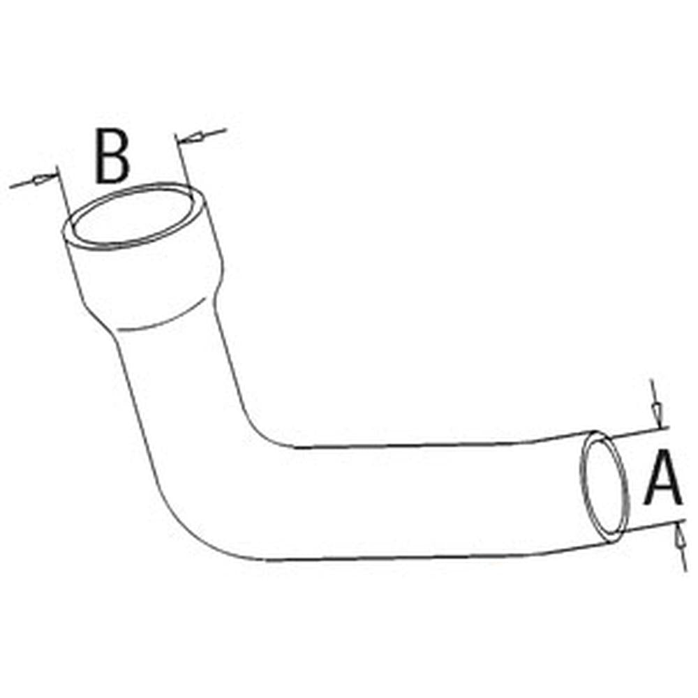 One New Radiator Hose - Lower Fits Massey Ferguson 285 Replaces 532541M2