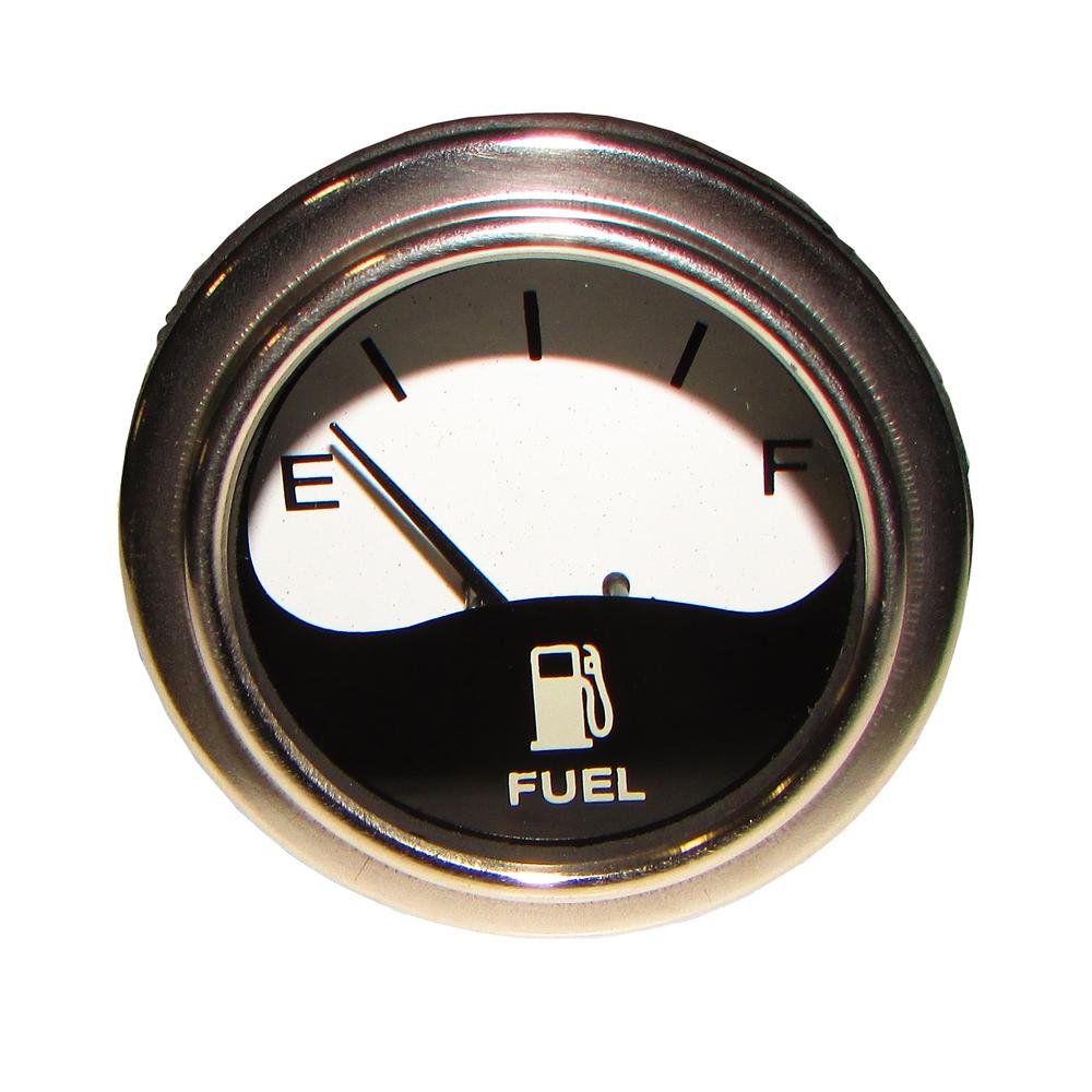 Fuel Gauge - White Face Fits International 766 966 1066 1466 1468 1566 533992R1