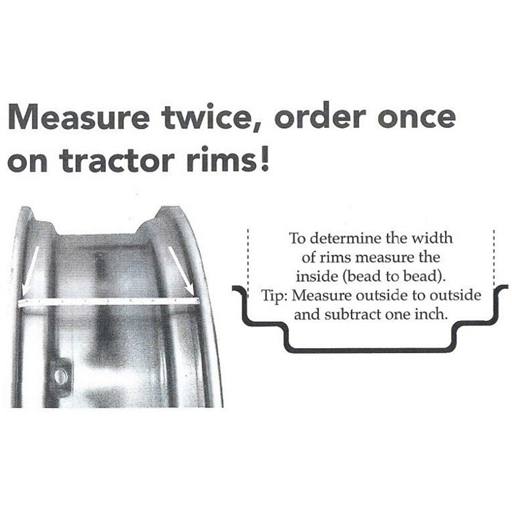 WN-RW12246-PEX Rim, 12" x 24", Rear Fits Massey Ferguson 130 135 150 154 165 174