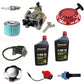 28400-ZE2-W01ZA Kit Fits Honda GX240 GX270 Carb Tune Up w/ Oil & Fuel Cap