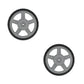Qty 2: Plastic Mower Wheels Fits Husqvarna Replaces 581010302