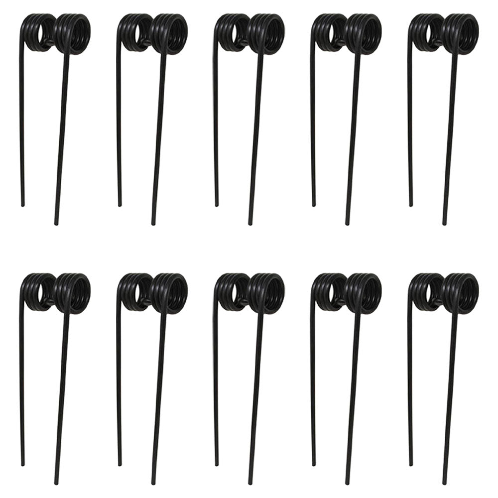 10 of Hay Rake Tedder Tooth 12.875" Tines x 2.75" Coil x 3.625" Tine Gap