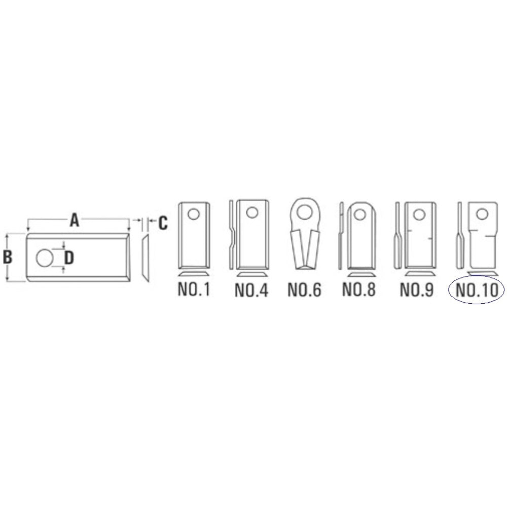 Left Hand Disc Mower Blade Fits BUSH HOG Replaces 526216BH