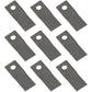 Left Hand Rotation Disc Mower Blades Set of (25) Fits Multiple Makes & Models