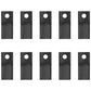 604658 Set of (10) LH Disc Mower Blades Fits Gehl Mower Models 1080 140 160