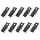 604658 Set of (10) LH Disc Mower Blades Fits Gehl Mower Models 1080 140 160