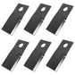 Qty 6: Left Hand Disc Mower Blade Fits Lely Replaces 58699_x6