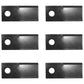 Qty 6: Left Hand Disc Mower Blade Fits Vicon Replaces 902.58.699
