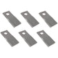 Qty 6: Right Hand Disc Mower Blade Fits Fella Replaces 478641