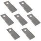 Qty 7: Right Hand Disc Mower Blade Fits Universal Products Replaces 16507794