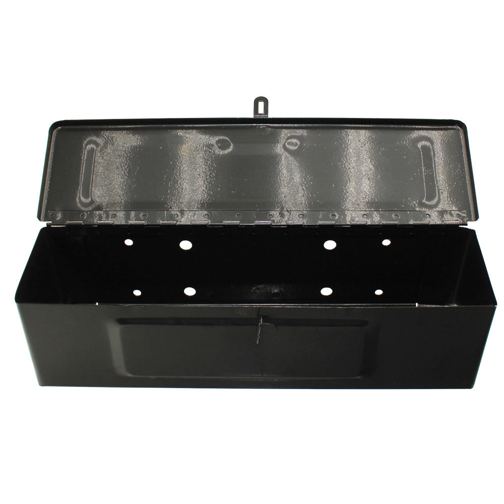 Steel BLACK TRACTOR TOOL BOX 5A3BL Fits Allis Fits Case IH Fits Kubota Fits Mass