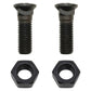 2 - Plow Bolt & Nut for Blades / Cutting Edge, 3/4-10X2 1/2 - Grade 8, Dome Head
