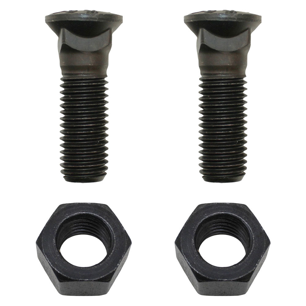 2 - Plow Bolt & Nut for Blades / Cutting Edge, 3/4-10X2 1/2 - Grade 8, Dome Head