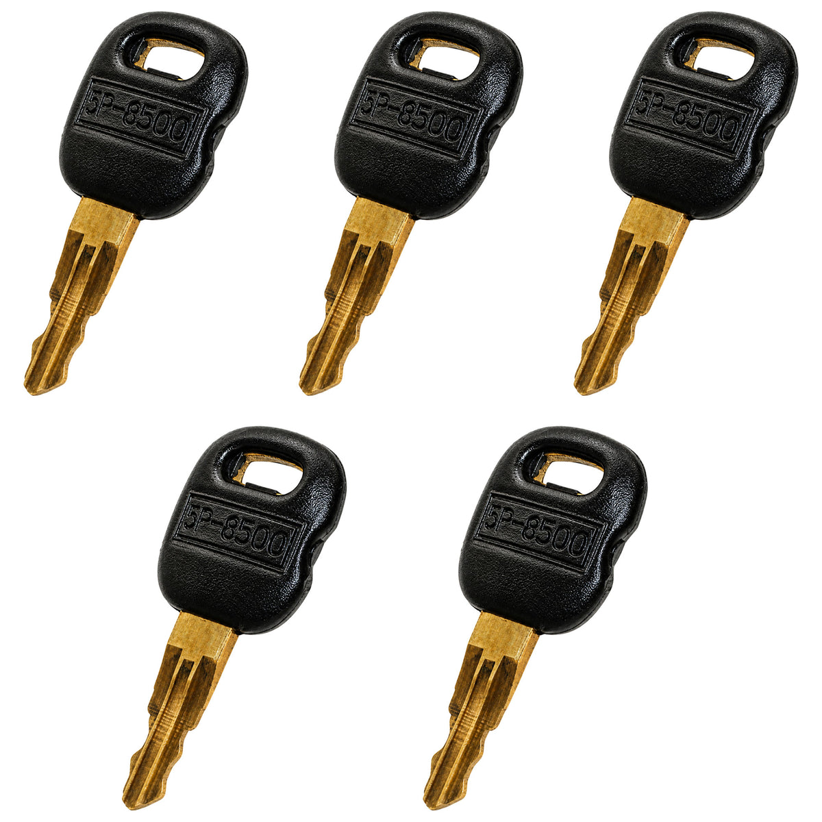 (5) 5P8500 Ignition Key Old Style Fits Caterpillar Fits CAT Equipment 0964753 09