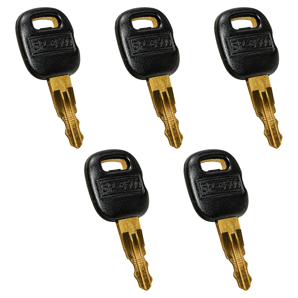 (5) 5P8500 Ignition Key Old Style Fits Caterpillar Fits CAT Equipment 0964753 09