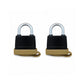 (2) Heavy Duty Weatherproof Padlocks with (2)Keys Rubber Sealed Fuel Cap Lock