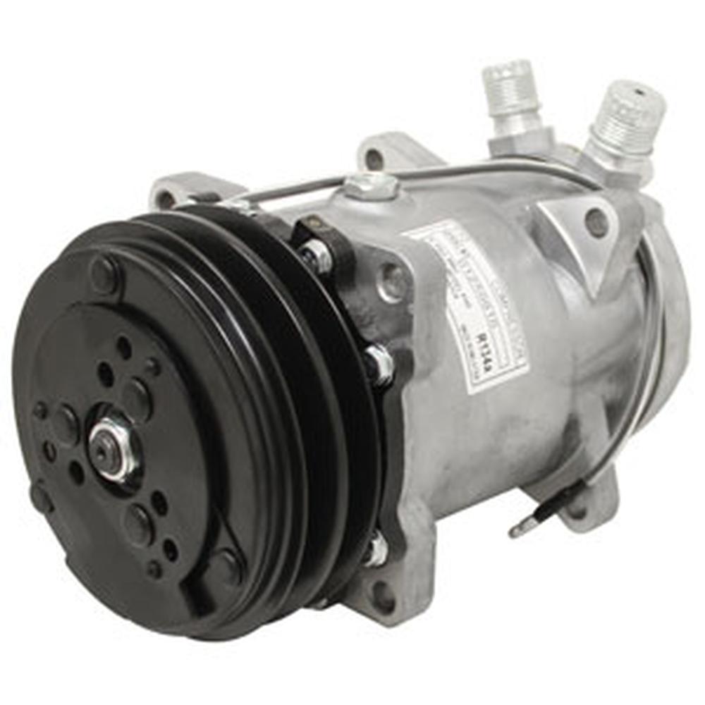 8819103 Sanden SD510HD Compressor, w/ 2 Groove Clutch - Fits Case IH