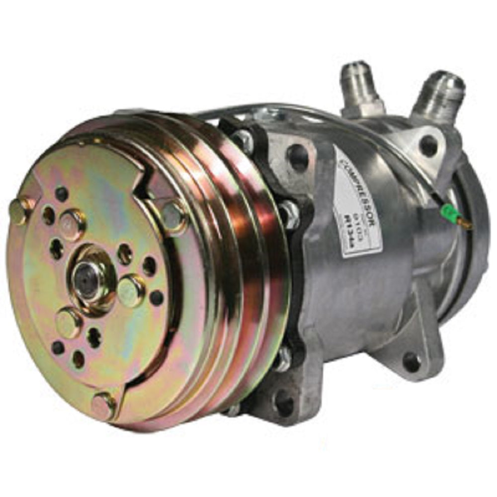 8819103 Sanden SD510HD Compressor, w/ 2 Groove Clutch - Fits Case IH