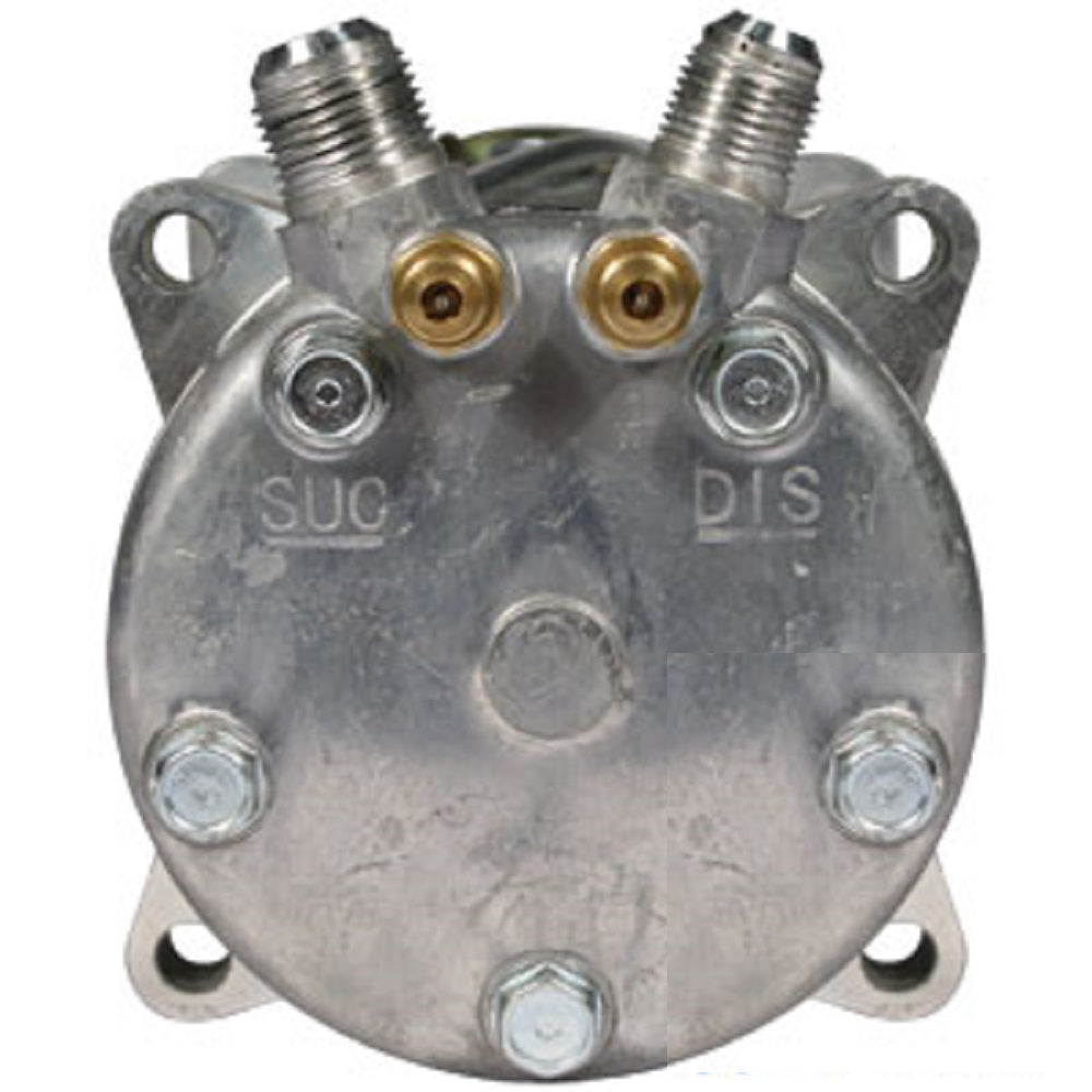 8819103 Sanden SD510HD Compressor, w/ 2 Groove Clutch - Fits Massey Ferguson