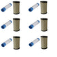 Qty. 6: Inner & Outer Air Filter Fits Toro Replaces 108-3811