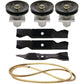 Rebuild Kit Blades Spindles Belt Fits Cub Cadet 46" LT1045 LT1046 Lawn Mowers
