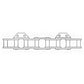 634335 Upper Slat Chain Set Fits Ford New Holland Round Baler 846 847 CA550
