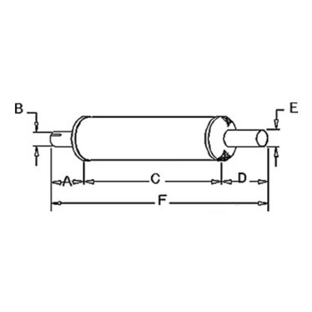 303973R91 Muffler Fits Case-IH Tractor Models 600 650 T9 W9 TD9 TD14