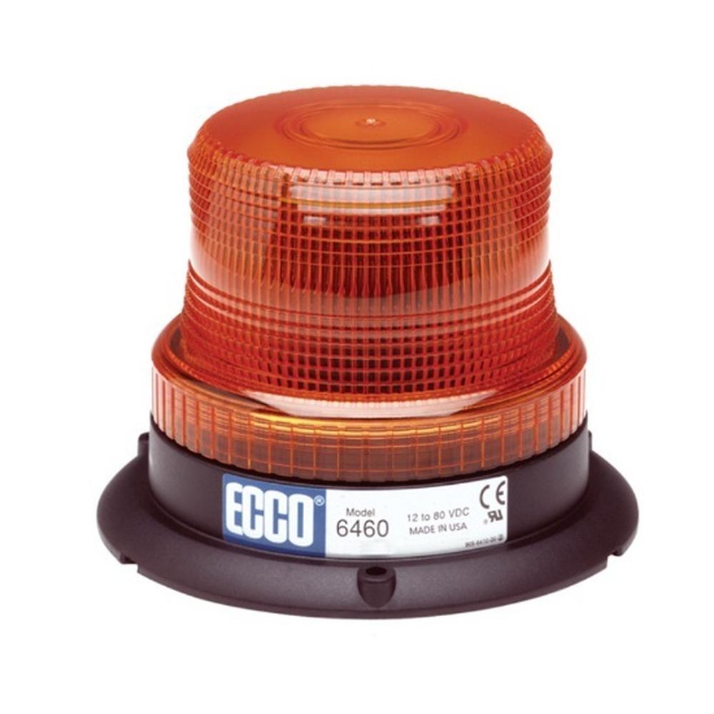 6460A New Amber LED Strobe Light w/ 12 - 80 Volts LED Version of the 6410 Series