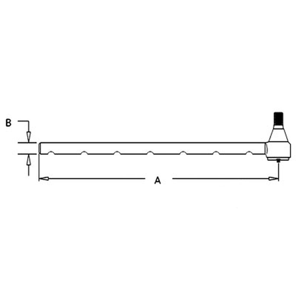 Long Tie Rod Fits 2400A 384 385 485 495 574 585 595 674 695 784 884 885 1704-107