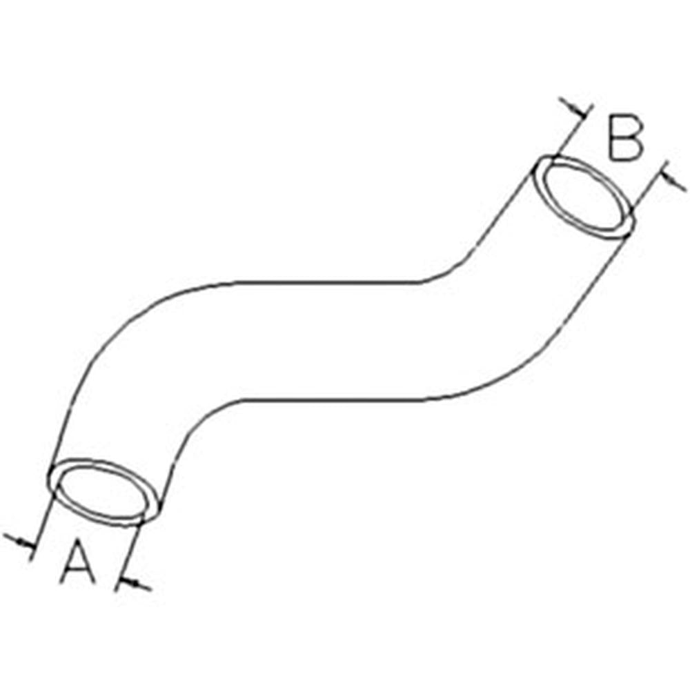 Upper Radiator Hose Fits Bobcat Replaces 6578280