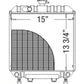 Radiator Fits Kubota B9200 66361-58712