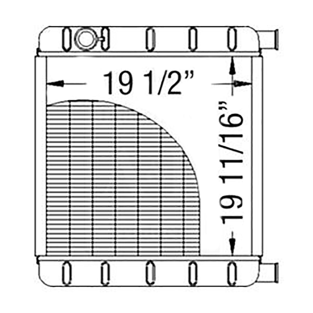 Radiator Replacement 6660004 Fits Bobcat Skid Steer Loader 943 w/ Perkins D