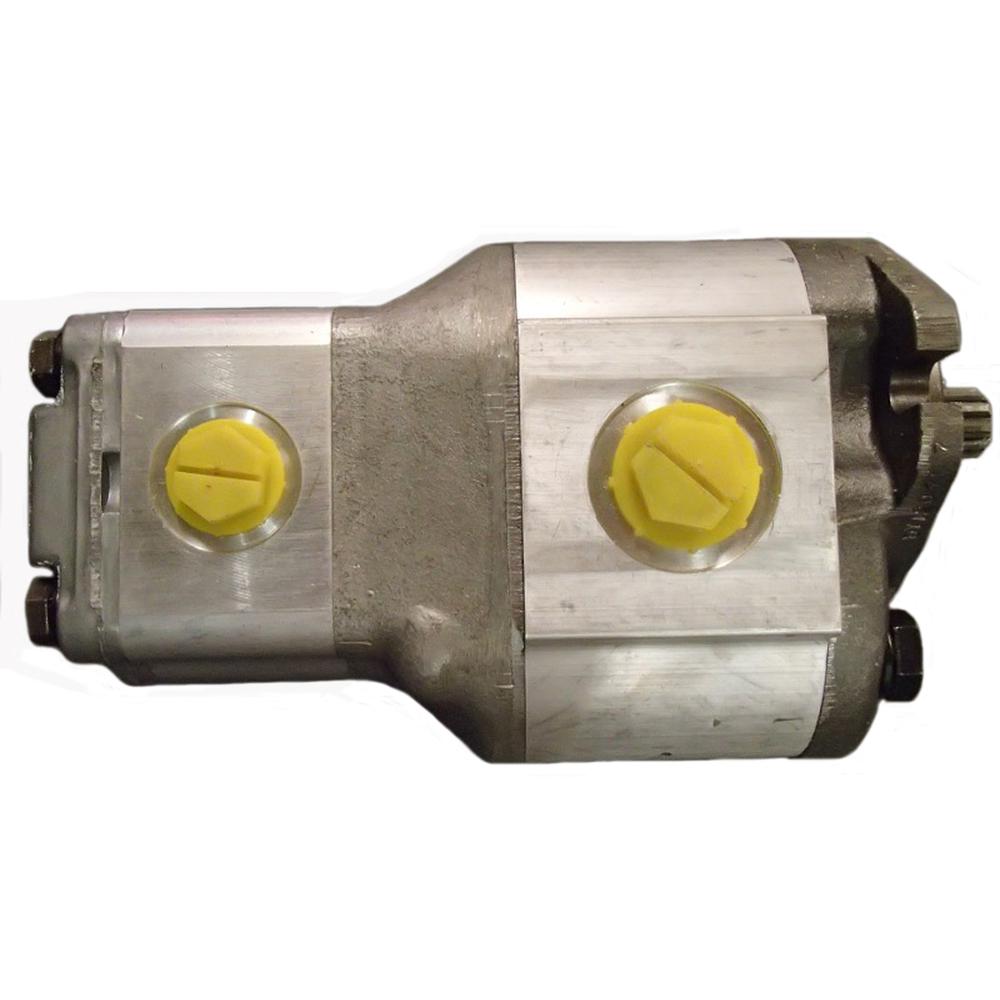 6665552 New Ind Construction Hydraulic Double Gear Pump Fits Bobcat