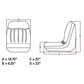 6669135 One New Black Vinyl Seat with Slide Tracks Fits Bobcat Models A220 A300