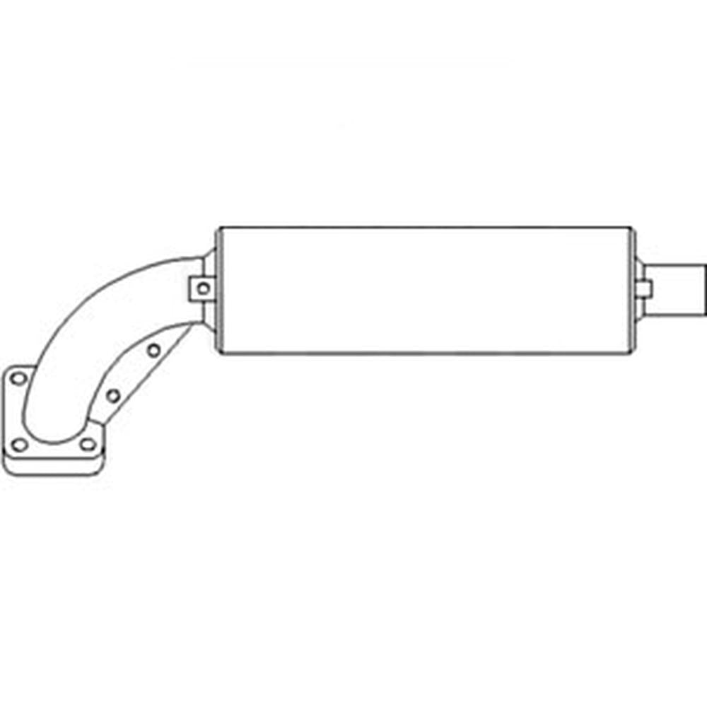 Muffler 66706-54510 Fits Kubota B6100 B7100