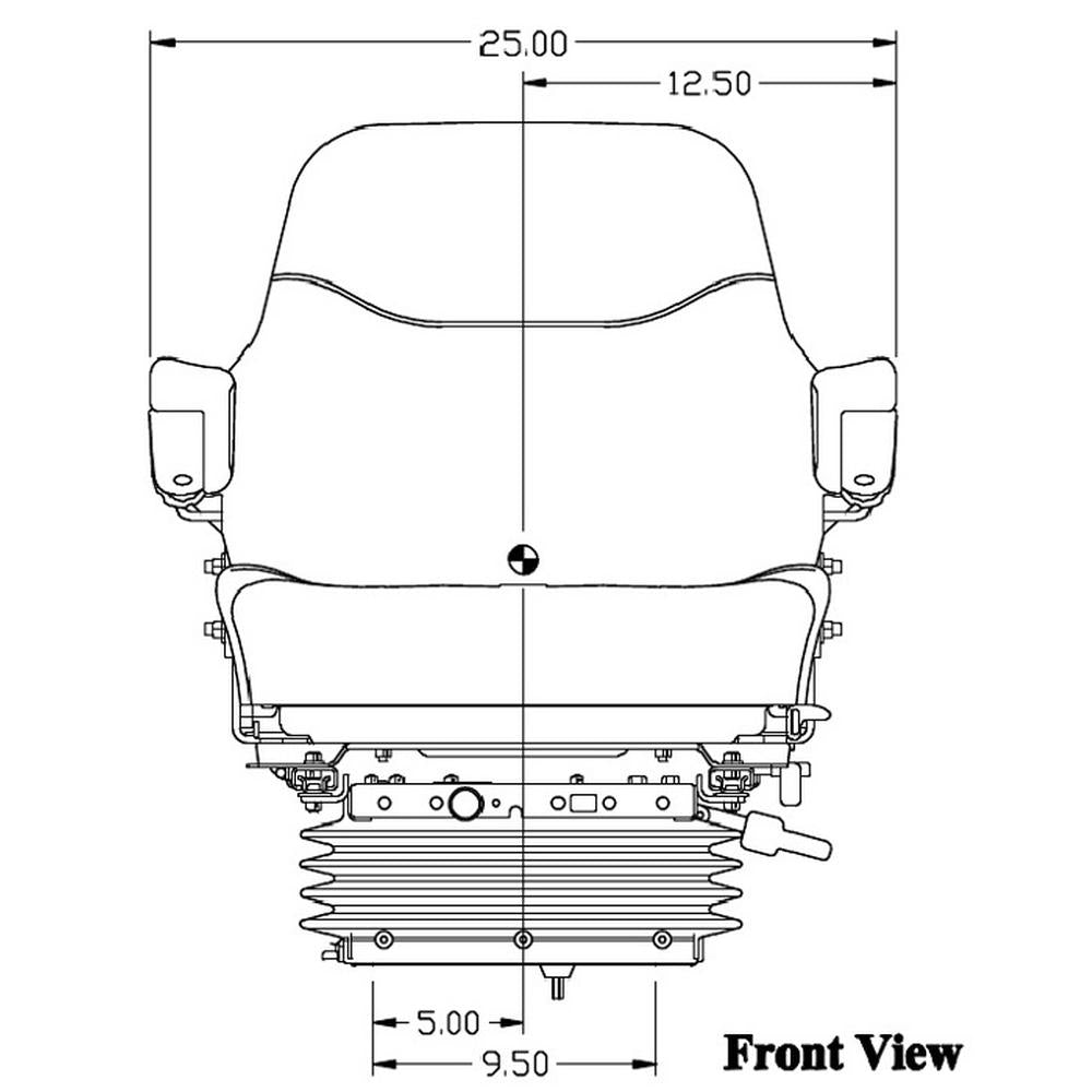 Fits Case IH 71-89 Steiger 9200-9300 Series KM 1003 Seat and Air Suspension