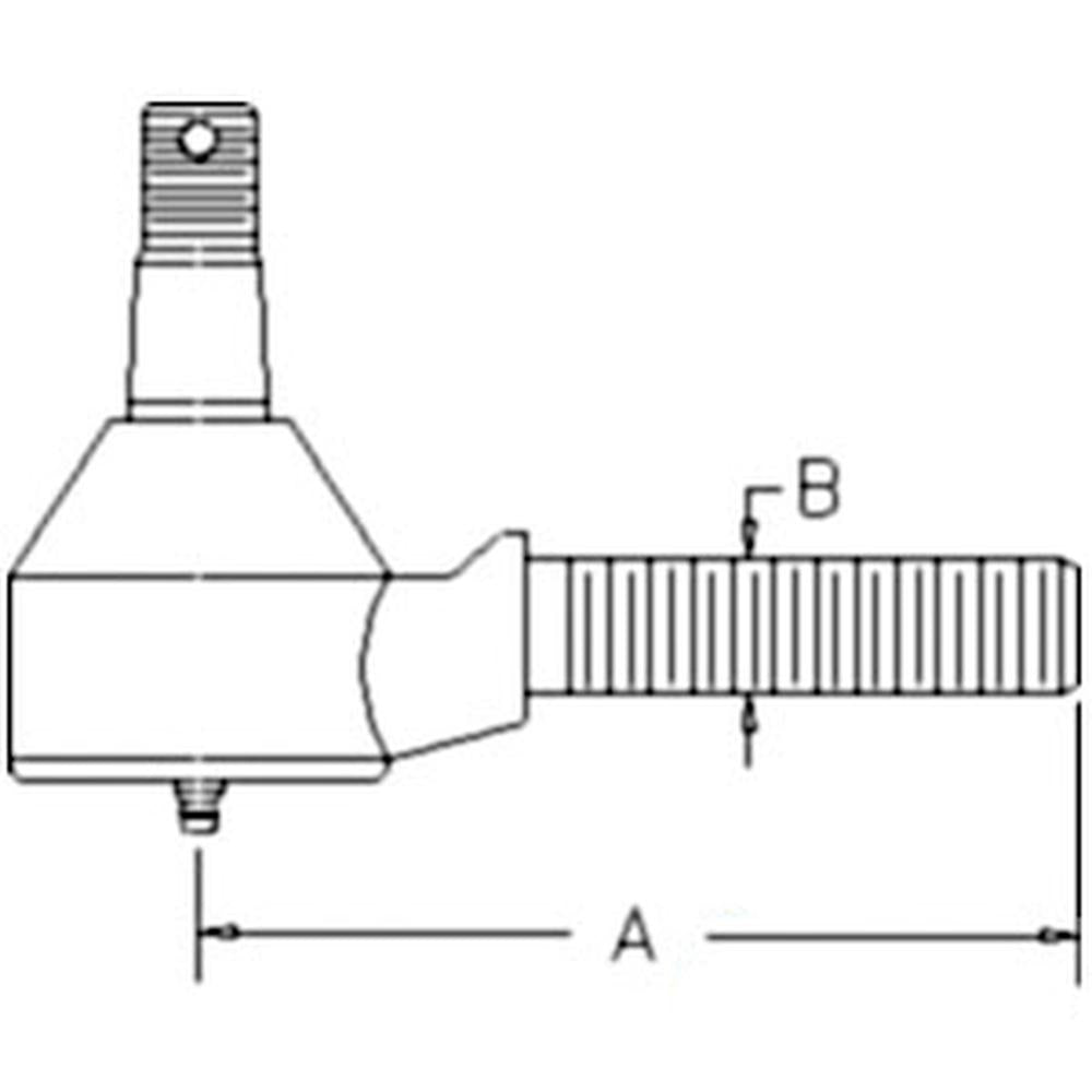 Right Hand Thread Tie Rod End Fits Kubota Replaces 67121-56530