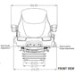 Seat & Air Suspension Fits Ford-Fits New Holland Fits Versatile 4WD Series